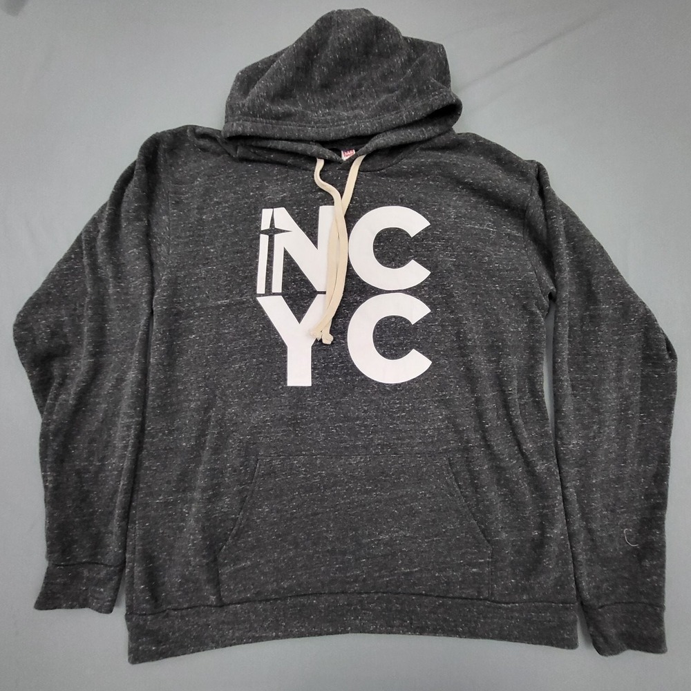 Royal Apparel NYC Graphic Hoodie Charcoal Gray Triblend Made in USA Womens 2X